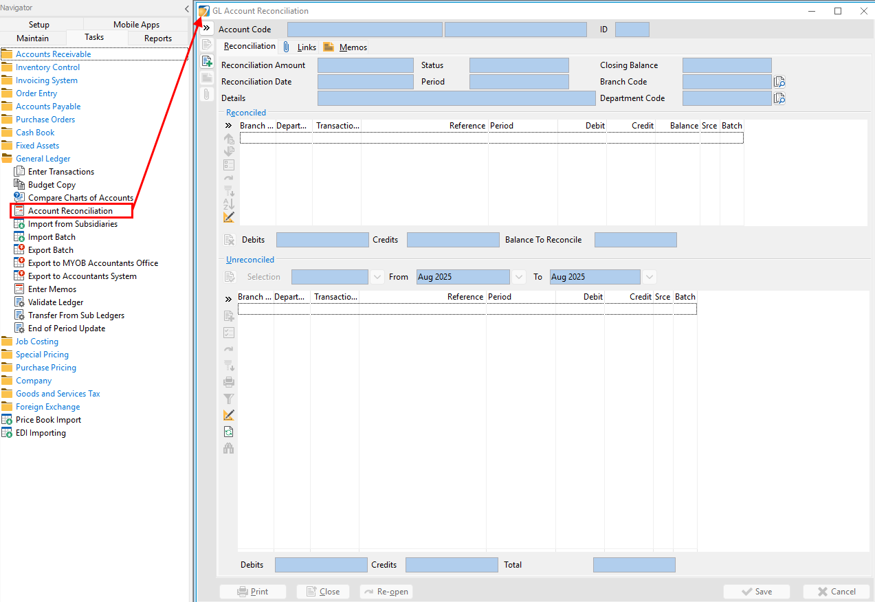 General Ledger | Core One Systems